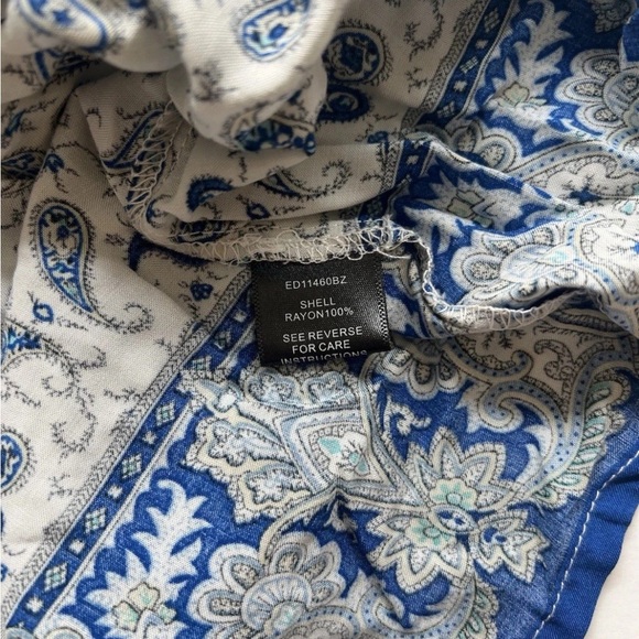 NWT Varga Paisley Women’s Mini Dress M Beach Boho Vacation Resortwear Coastal - Picture 6 of 9